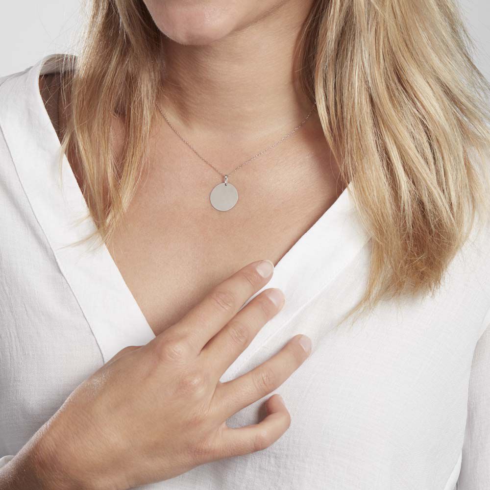 Pendentif Lisa Or Blanc - Bijoux personnalisés Femme | Marc Orian