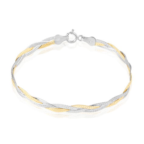 Bracelet Elae Argent Bicolore - Bracelets mailles Femme | Marc Orian