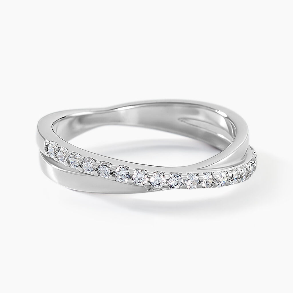 Bague Isolde Argent Blanc Oxyde De Zirconium - Bijoux fantaisie Femme | Marc Orian