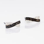 Boucles D'oreilles Puces Alric Or Blanc Diamant - Puces Femme | Marc Orian