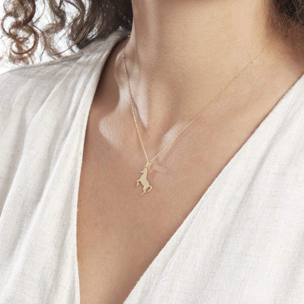 Pendentif Egide Cheval Or Jaune - Pendentifs Famille | Marc Orian