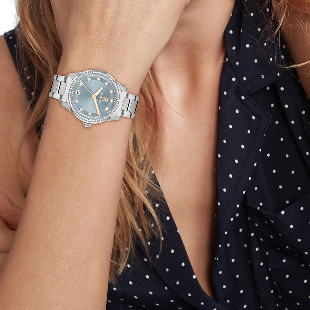 Montre Tommy Hilfiger Th85 Crystals Bleu Sky - Montres étanches Femme | Marc Orian