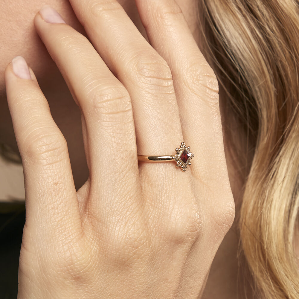 Bague Bobbie Plaqué Or Jaune Oxyde De Zirconium - Bagues avec pierre Femme | Marc Orian