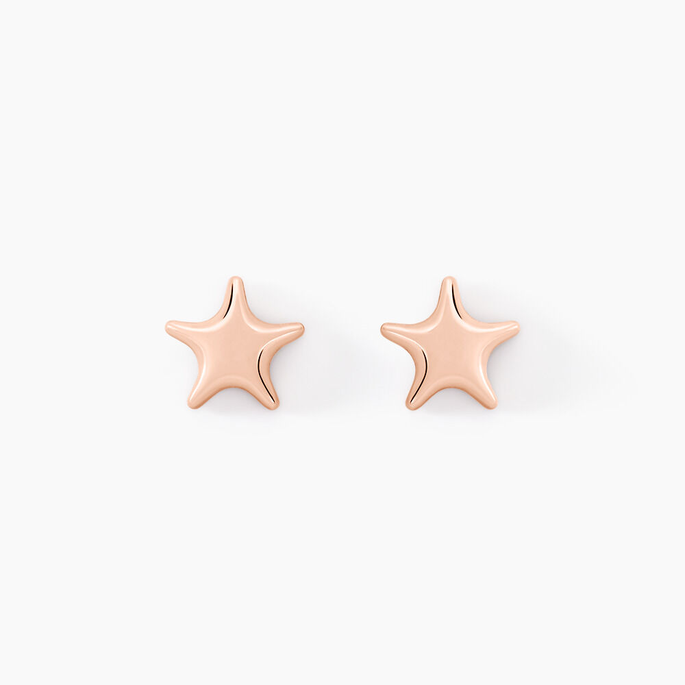 Boucles D'oreilles Puces Or Rose Lison Alphonsine - Puces Enfant | Marc Orian
