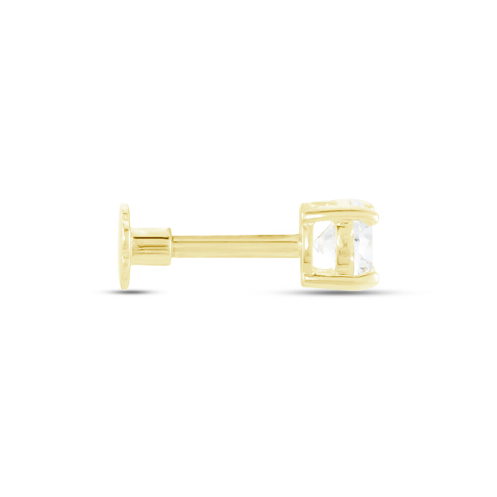 Piercing D'oreille Or Jaune Albizias Oxydes De Zirconium - Piercing Conch Femme | Marc Orian