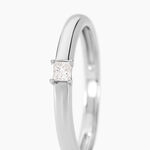 Bague Petula Argent Blanc Diamant Synth&eacute;tique - Solitaires Femme | Marc Orian