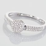 Bague Lisyae Or Blanc Diamants - Parures de mariage Femme | Marc Orian