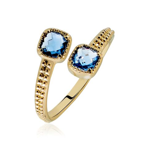 Bague Ilvaae Plaqué Or Pierre Bleue - Bagues avec pierre Femme | Marc Orian