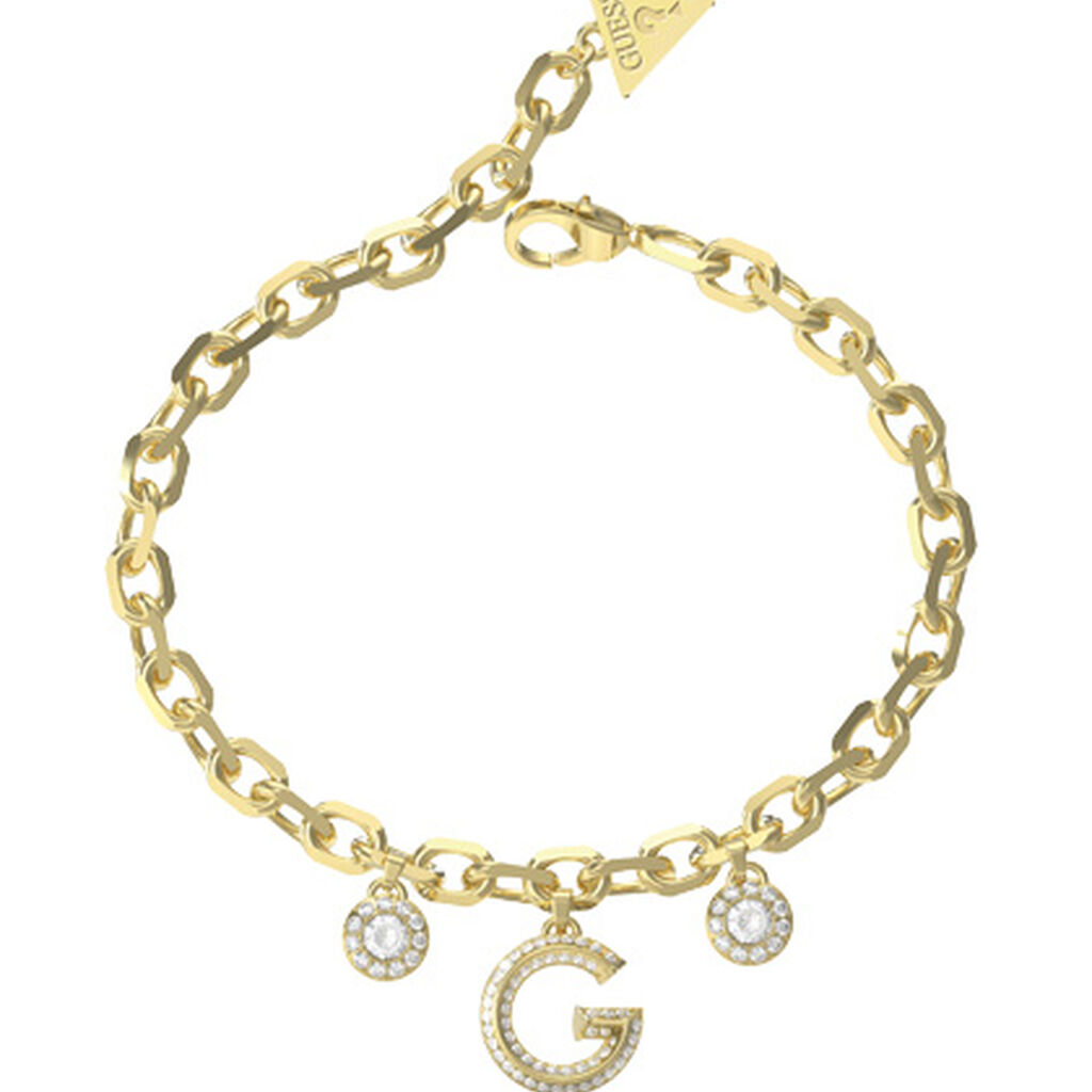 Bracelet Guess G Crystal Acier Jaune Oxyde De Zirconium - Bracelets cha&icirc;nes Femme | Marc Orian