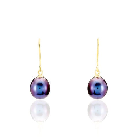 Boucles D'oreilles Pendantes Severiane Or Jaune Perle De Culture - Boucles d'oreilles mariage Femme | Marc Orian