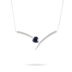 Collier Renaldine Or Blanc Saphir - Colliers Femme | Marc Orian