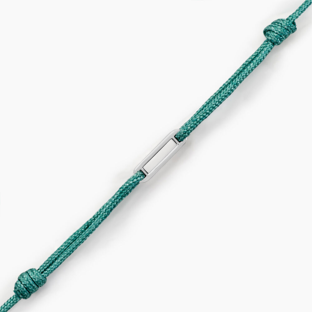Bracelet Bronx Argent Blanc - Bracelets cordons Homme | Marc Orian