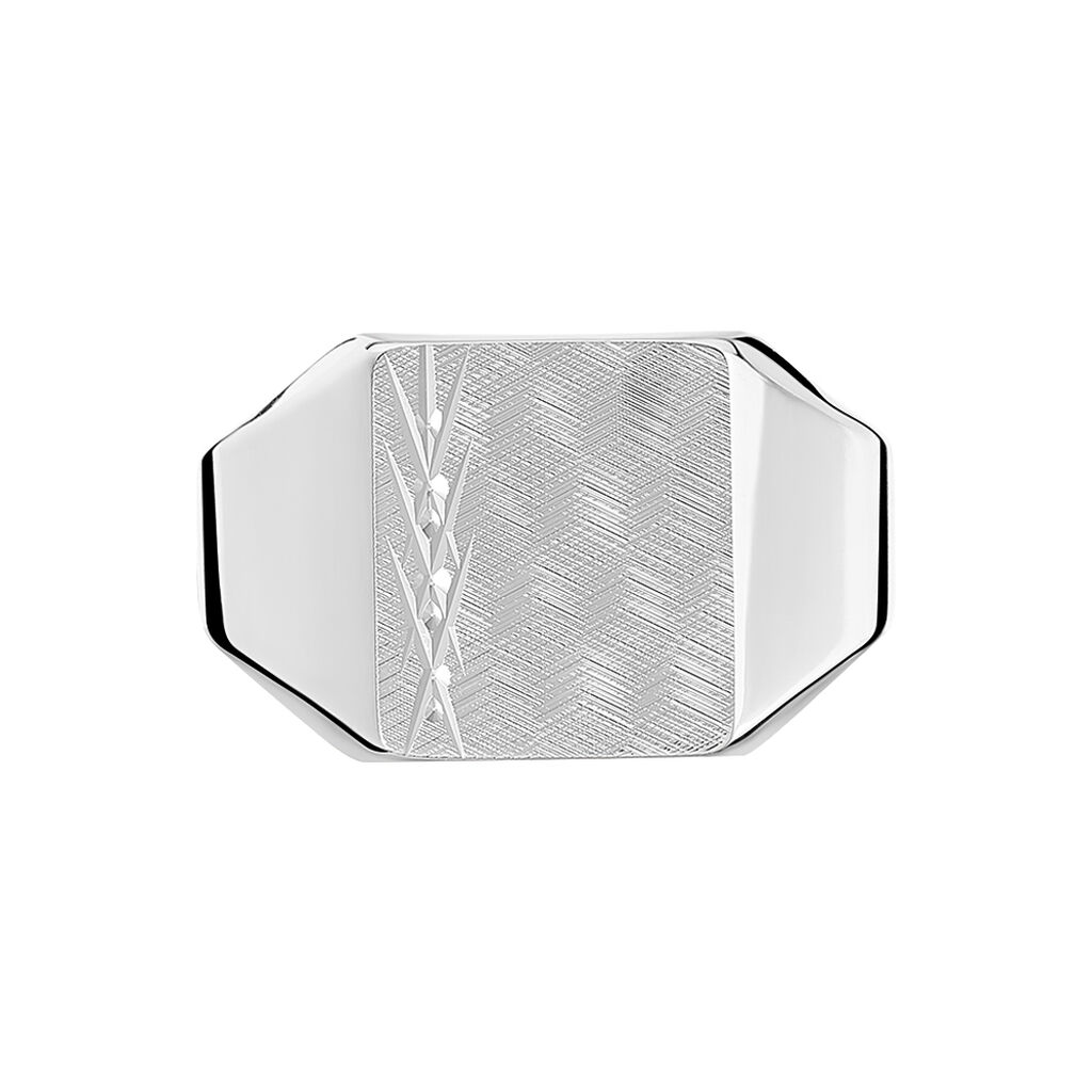 Chevalière Firdaousse Argent Blanc - Chevalières Homme | Marc Orian