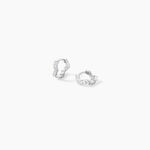 Cr&eacute;oles Kaylin Argent Blanc Oxyde De Zirconium - Cr&eacute;oles Femme | Marc Orian