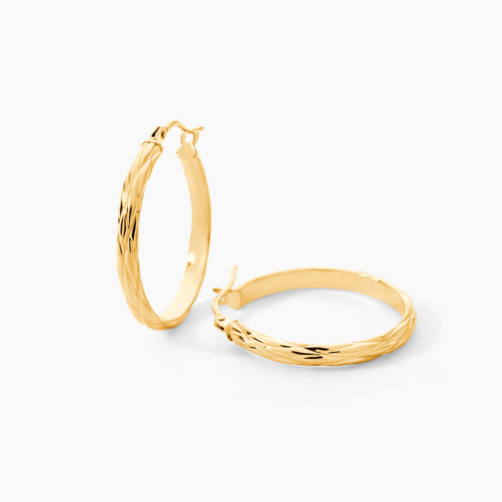 Cr&eacute;oles Vitali Or Jaune - Cr&eacute;oles Femme | Marc Orian