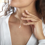 Collier Carrine 2 Fils Or Jaune Perle De Culture - Colliers avec pierres Femme | Marc Orian