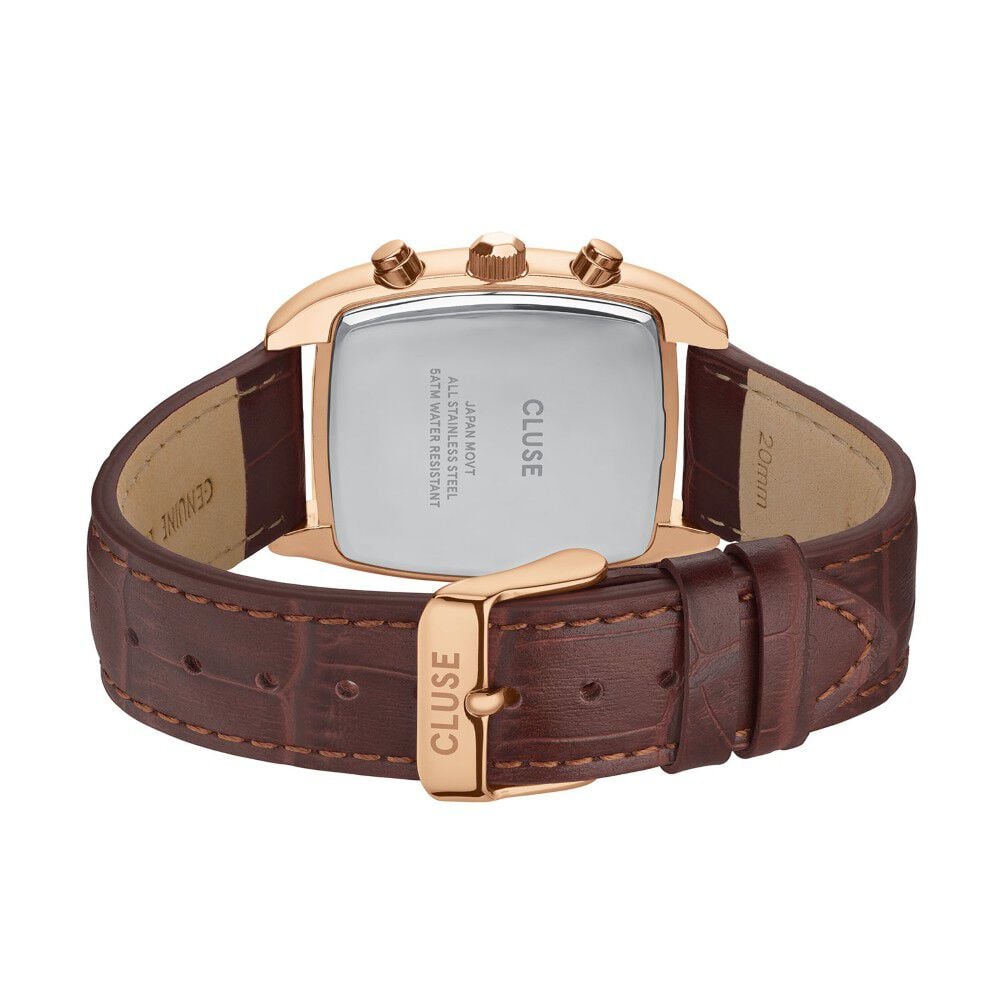 Montre Cluse Quartaut Chrono Marron - Nouveautés Homme | Marc Orian
