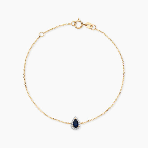 Bracelet Or Jaune Juliettina Saphir - Bracelets cha&icirc;nes Femme | Marc Orian