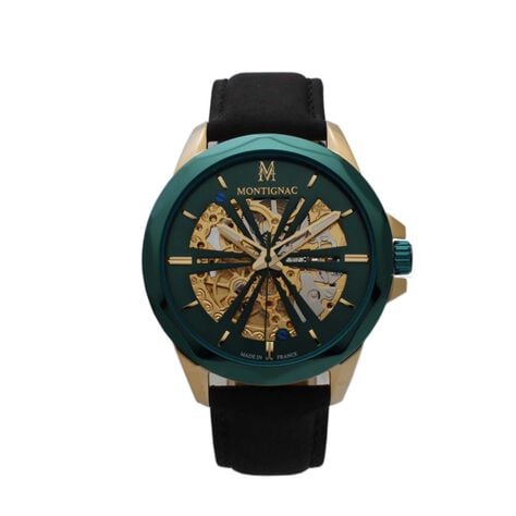 Montre Montignac Round Automatique  Vert - Montres automatiques Homme | Marc Orian