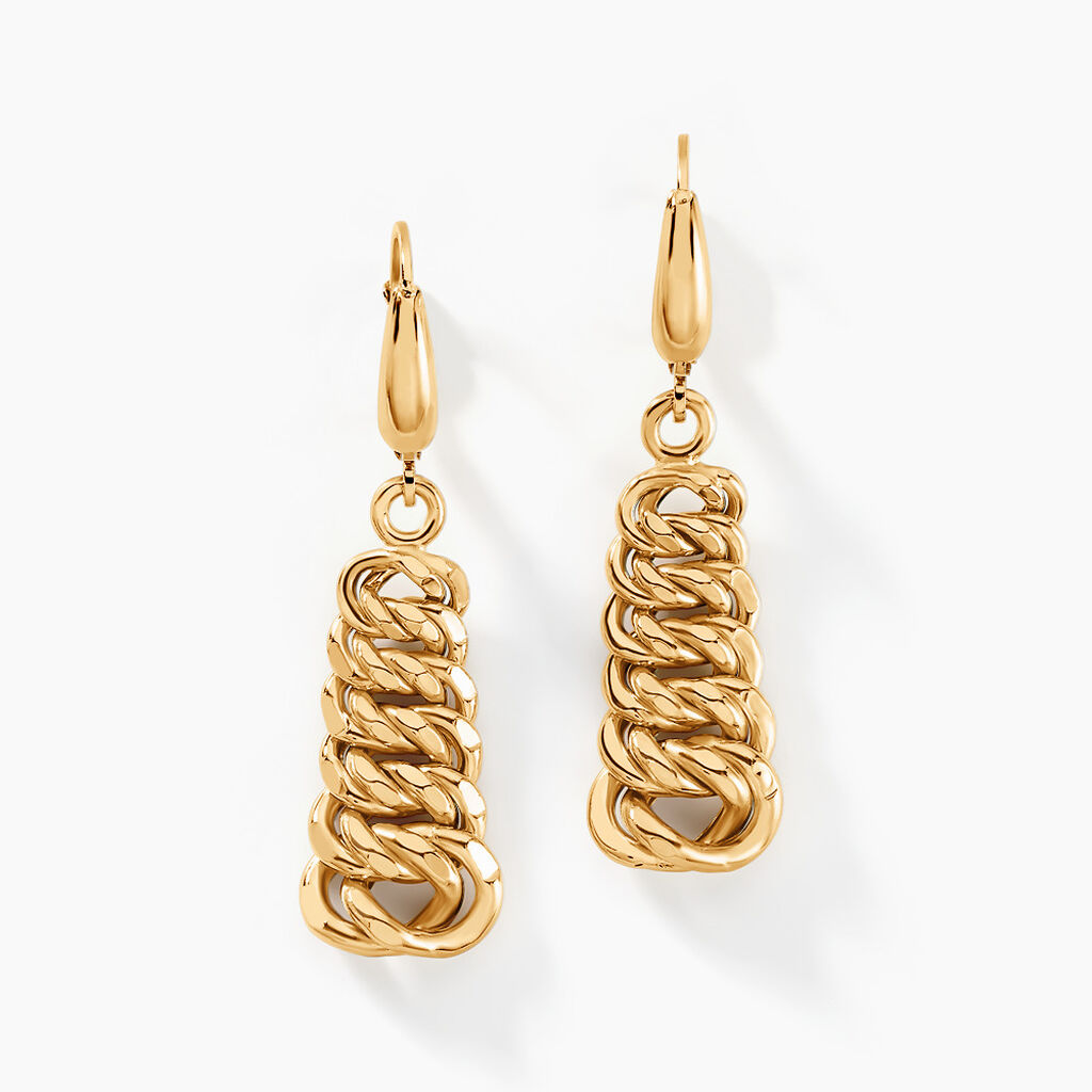 Boucles D'oreilles Pendantes Jimmy Or Jaune - Pendantes Femme | Marc Orian