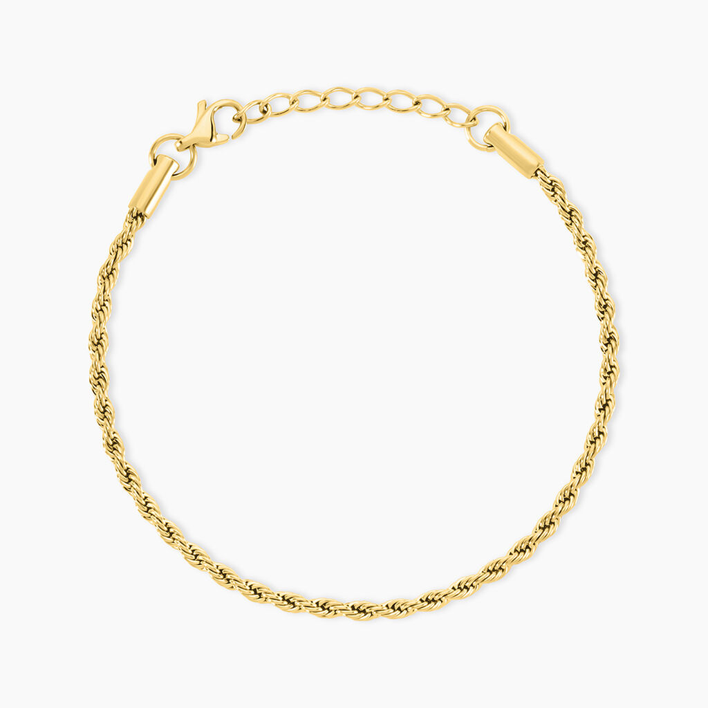 Bracelet Ambra Acier Jaune - Bracelets mailles Femme | Marc Orian