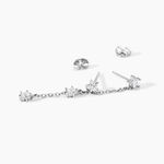 Boucles D'Oreilles Pendantes Estrella Argent Blanc Oxyde De Zirconium - Pendantes Femme | Marc Orian