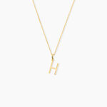 Pendentif Ionia Lettre Or Jaune - Pendentifs Famille | Marc Orian