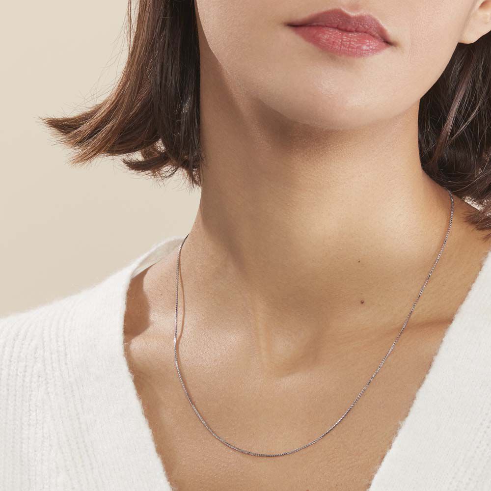 Chaîne Alyze Argent Blanc - Chaines Femme | Marc Orian