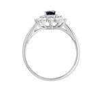 Bague Ivan Or Blanc Saphir Et Diamant - Solitaires Femme | Marc Orian