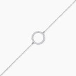 Bracelet Francesca Argent Blanc Oxyde De Zirconium - Bracelets fantaisie Femme | Marc Orian