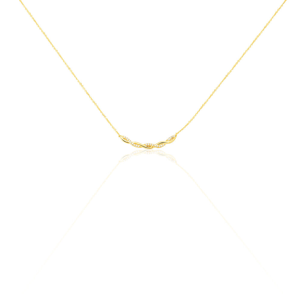Collier Carolyne Or Jaune Oxyde De Zirconium - Colliers avec pierres Femme | Marc Orian
