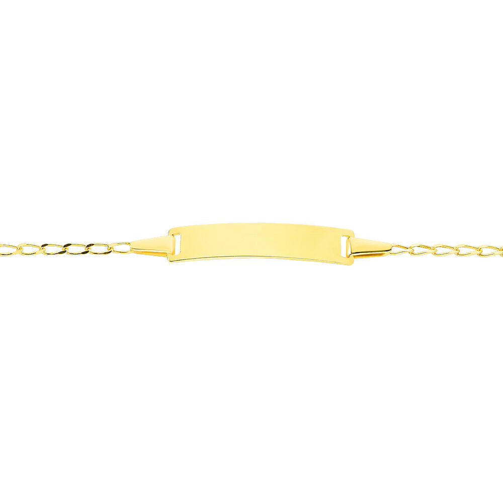 Bracelet Identité Estella Maille Cheval Or Jaune - Gourmettes Enfant | Marc Orian