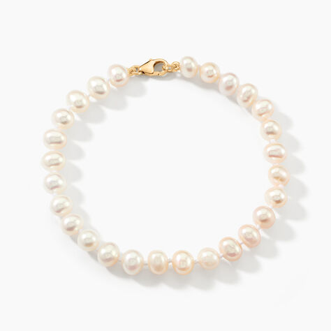 Bracelet Macy Or Jaune Perle De Culture - Bracelets cha&icirc;nes Femme | Marc Orian