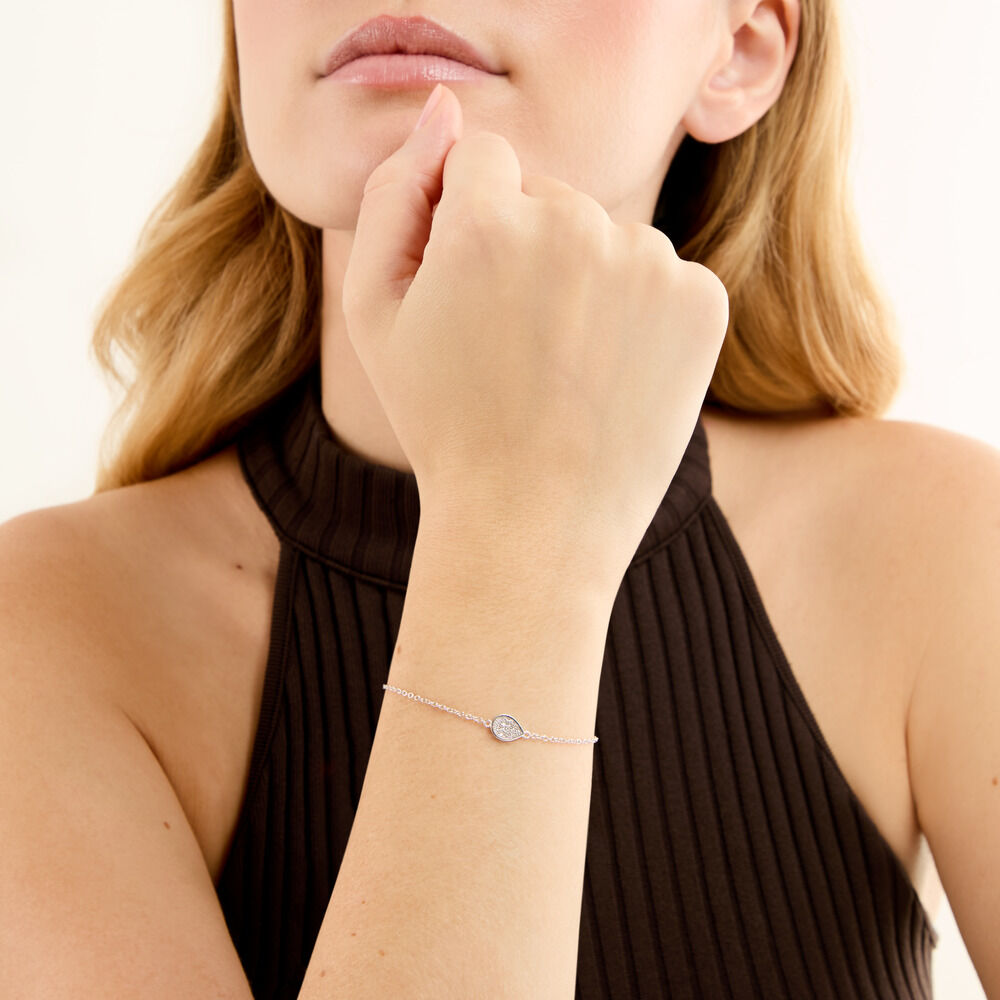 Bracelet Argent Tricoria Oxydes De Zirconium - Bracelets fantaisie Femme | Marc Orian