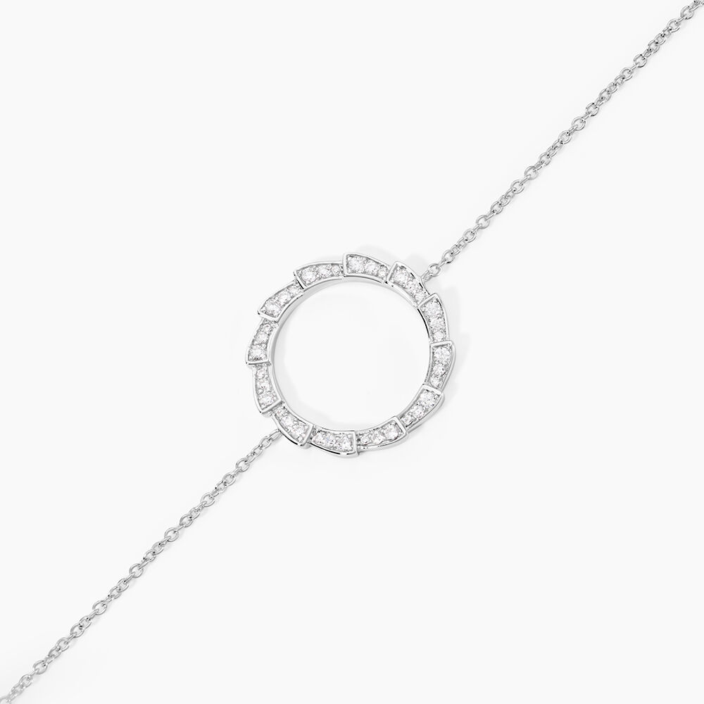 Bracelet Nevada Argent Blanc Oxyde De Zirconium - Bracelets fantaisie Femme | Marc Orian