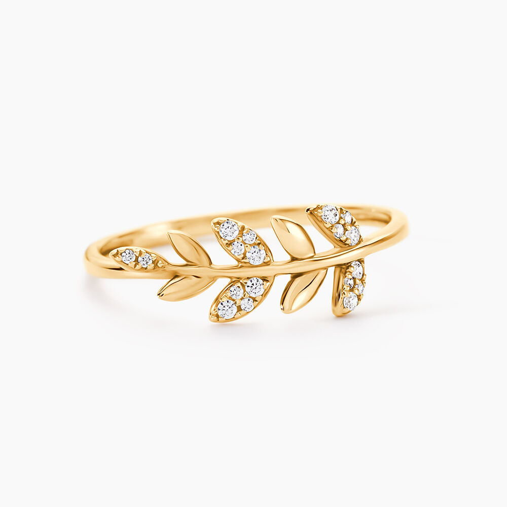 Bague Or Jaune Nahia Oxydes De Zirconium -  Femme | Marc Orian
