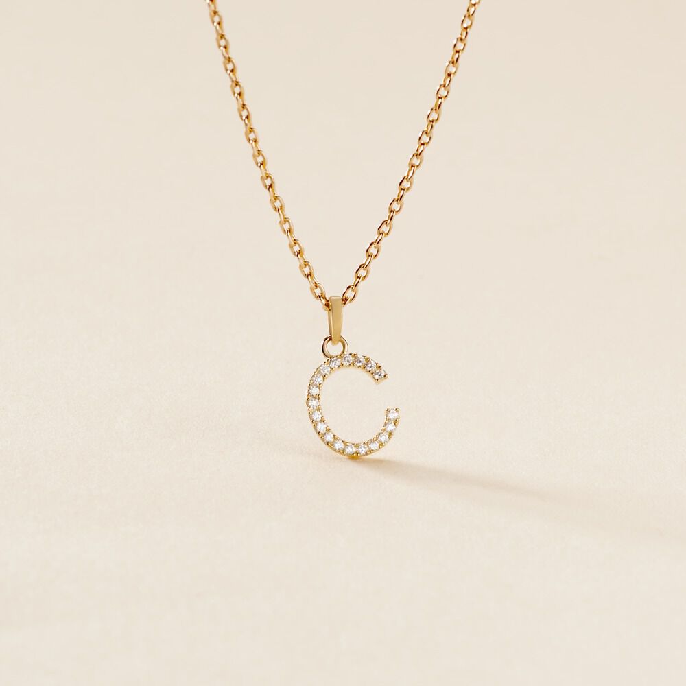 Pendentif Klementine Or Jaune Oxyde De Zirconium - Pendentifs Famille | Marc Orian