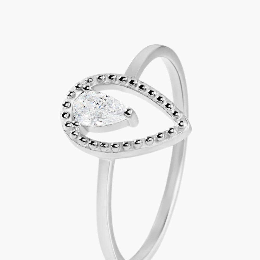 Bague Loane Argent Blanc Oxyde De Zirconium - Bijoux fantaisie Femme | Marc Orian