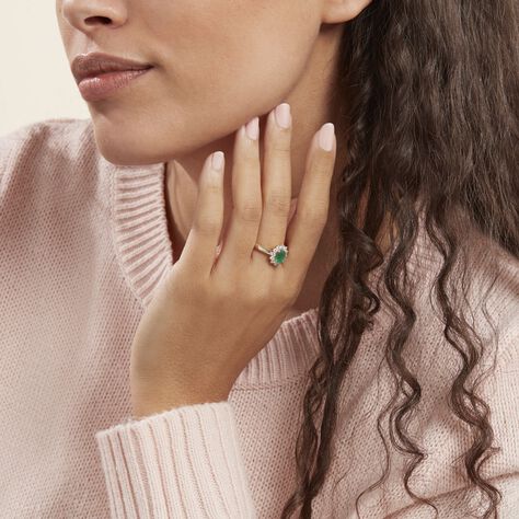 Bague Vladimir Or Jaune Emeraude Et Diamant - Bagues Femme | Marc Orian
