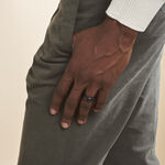 Bague Andrei Acier Noir - Bijoux fantaisie Homme | Marc Orian