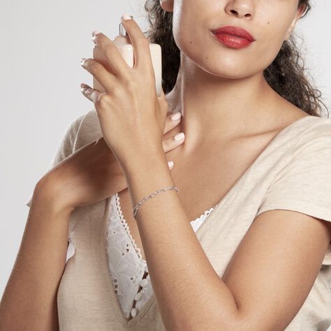 Bracelet Tounes Argent Blanc - Bracelets chaînes Femme | Marc Orian