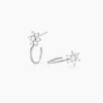 Cr&eacute;oles Galliane Argent Blanc Oxyde De Zirconium - Cr&eacute;oles Femme | Marc Orian