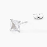 Boucle D'oreille Puce Unitaire Paco Argent Blanc Oxyde De Zirconium - Puces Homme | Marc Orian