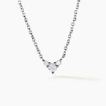 Collier Sorelle Argent Blanc Diamant Synth&eacute;tique - Colliers solitaires Femme | Marc Orian