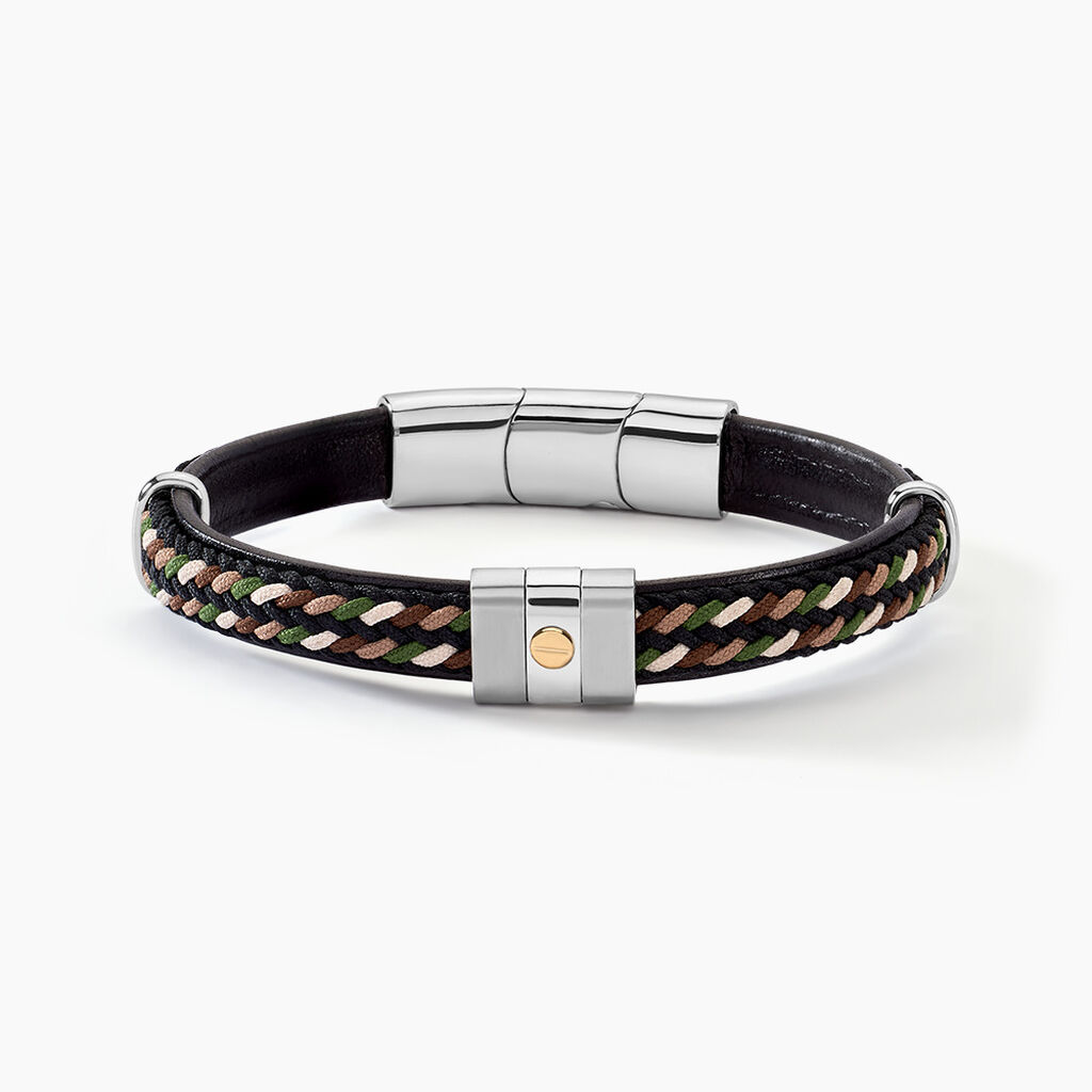 Bracelet Jourdan Cuir Multicolore - Bracelets cuir Homme | Marc Orian