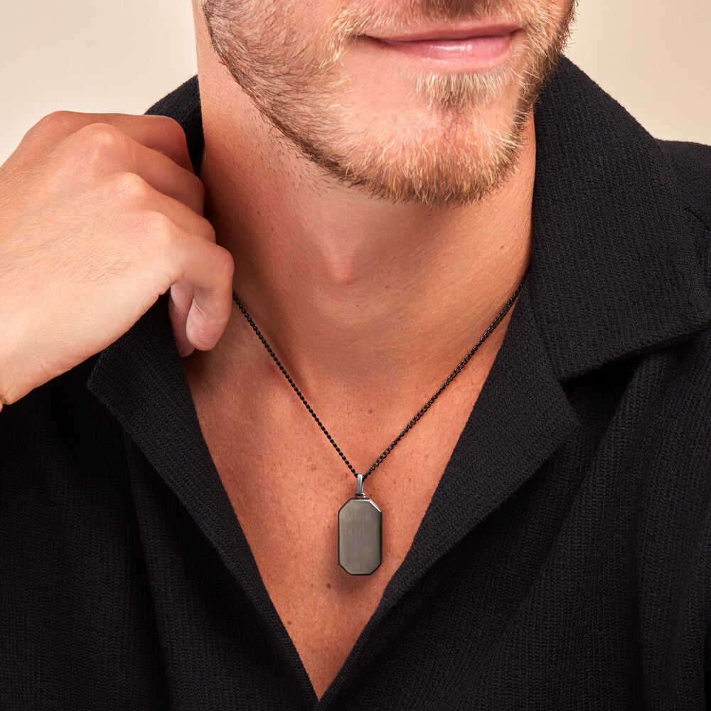 Collier Alessio Acier Noir - Colliers Homme | Marc Orian