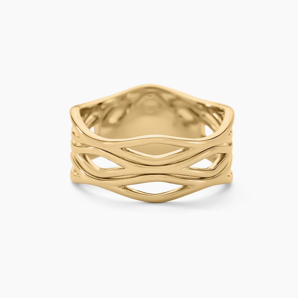 Bague Iza Plaque Or Jaune - Bijoux fantaisie Femme | Marc Orian
