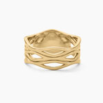 Bague Iza Plaque Or Jaune - Bijoux fantaisie Femme | Marc Orian