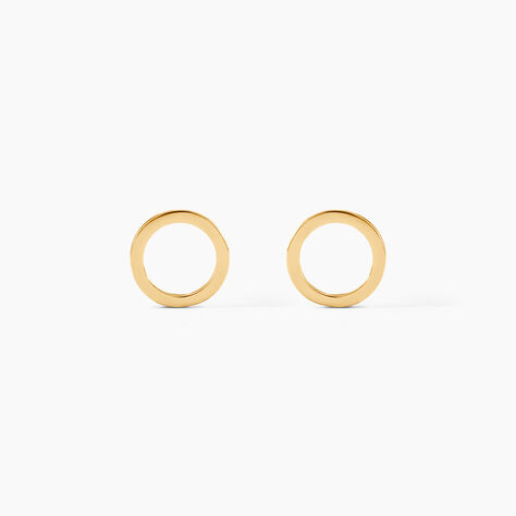 Boucles D'oreilles Puces Berangere Cercle Or Jaune - Puces Femme | Marc Orian