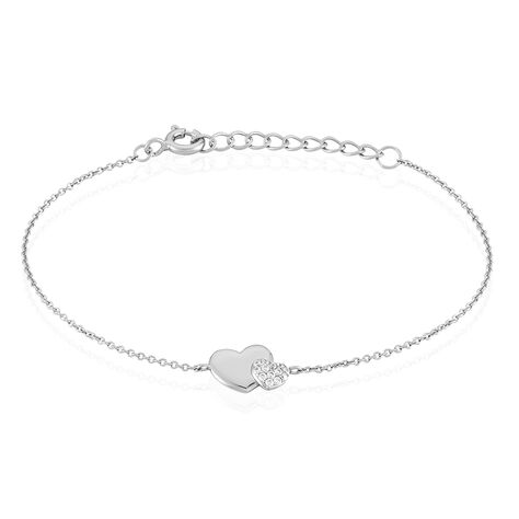 Bracelet Flamen Argent Blanc Oxyde De Zirconium - Bracelets chaînes Femme | Marc Orian